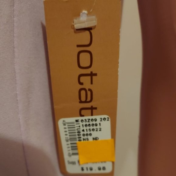 NOTATIONS LIGHT LAVENDER SHORT SLEEVE V-NECK W/ GATHERS FLARED TUNIC SIZE S NWT - Picture 5 of 7